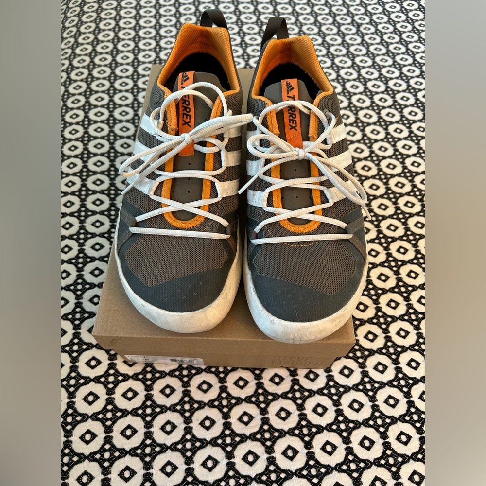 Adidas Terrex Climacool Boat Shoes Orange Brown White Size 11 Like New 🔥🔥🔥
